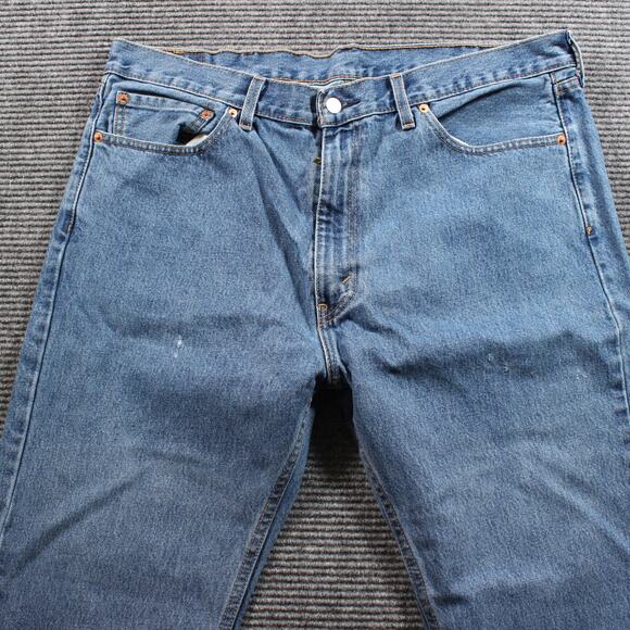 Levi’s 505 Jeans Men's 40x30 Blue Regular Straight Medium Wash - Picture 4 of 10